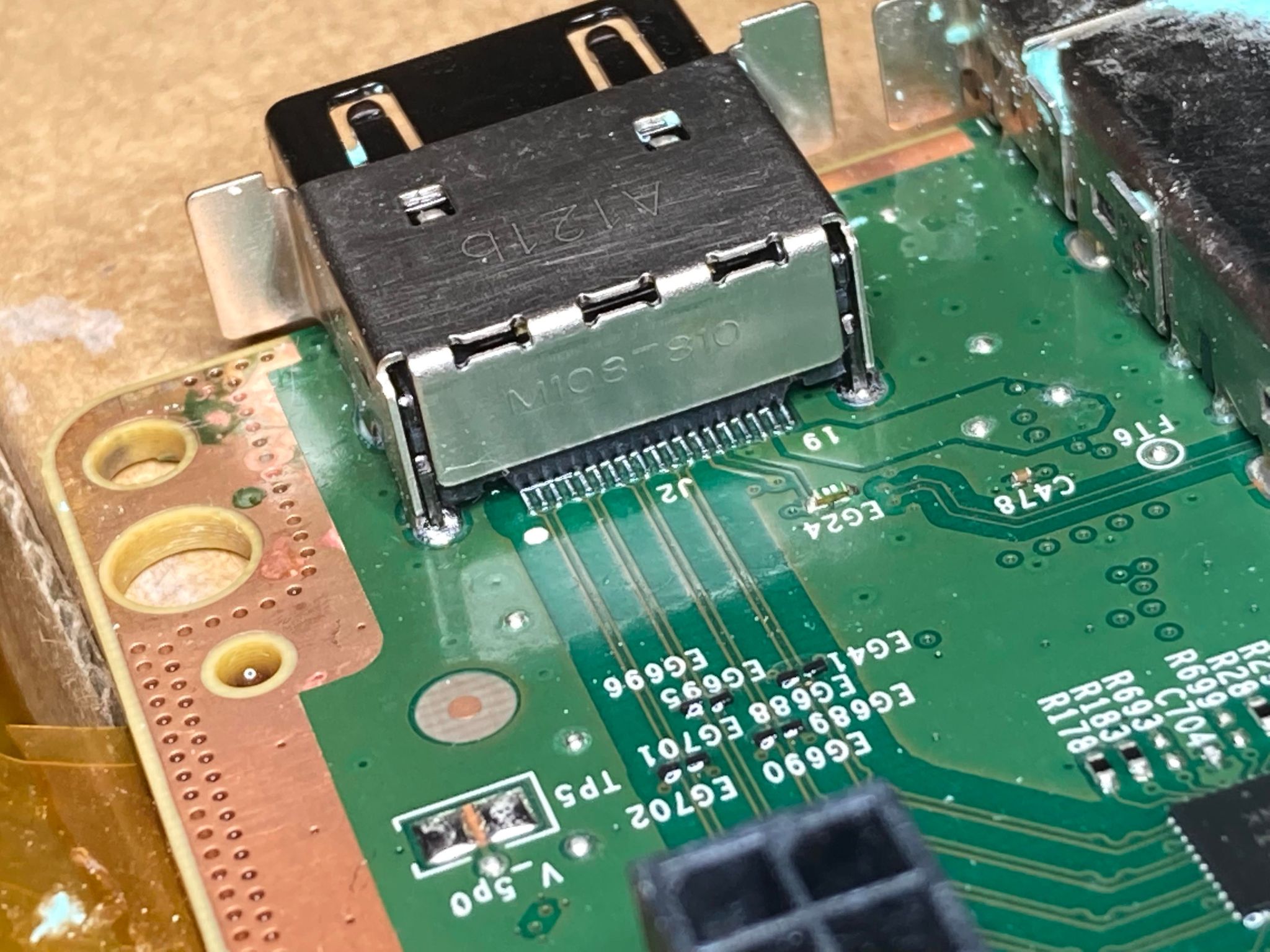 Xbox Series X HDMI port replacement in progress